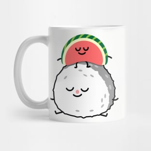 Watermelon and sushi couple Mug